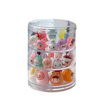 Περιστρεφόμενο χαριτωμένο κουτί προβολής τυφλού σιταριού, διαφανές ακρυλικό κουτί προβολής με φυσαλίδες, χειροποίητο ντουλάπι αποθήκευσης