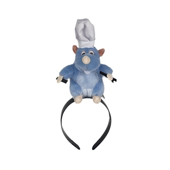 Κορδέλα για τα μαλλιά Ρατατούιγ, ίδιο στυλ, λούτρινη κούκλα κινουμένων σχεδίων, περιφερειακό κλιπ ποντικιού, κορδέλα για τα μαλλιά, αξεσουάρ μαλλιών, πλύσιμο προσώπου, μπλε Ρατατούιγ