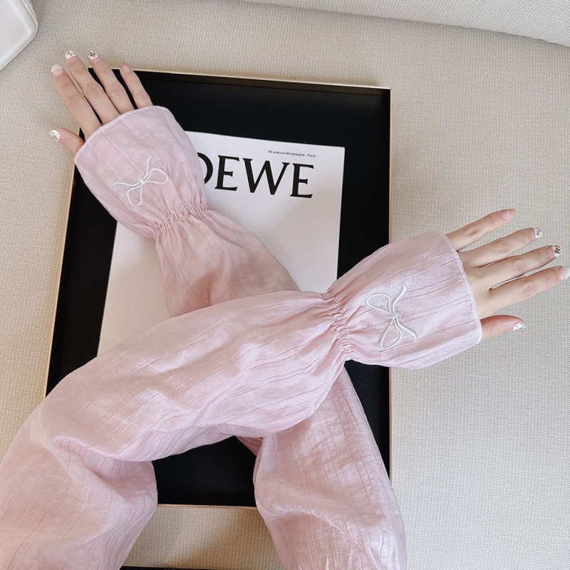 CHUNYU TANS puuvillased hingavad päikesekaitsevarrukad, tikitud lipsuga, suvised päikesekaitsejäävarrukad, naiste õues kasutamiseks mõeldud mullvarrukad