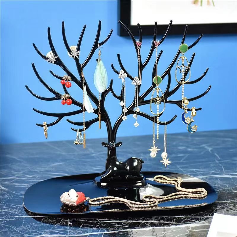 Határokon átnyúló szarvas ékszertartó agancs fa alakú fülbevalók nyaklánc kiállítási állvány szarvas agancs befejező akasztó kiállítás