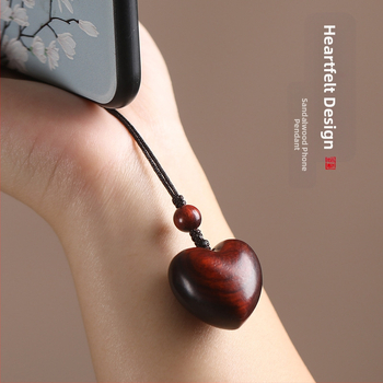 Κρεμαστό κλειδί από τριανταφυλλιά, μικρή αλυσίδα κινητού τηλεφώνου, κρεμαστό μπρελόκ από μασίφ ξύλο για φίλη/ζευγάρι, δημιουργικό μικρό δώρο