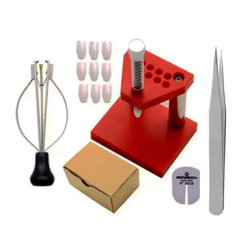 Kellaparandustööriist, mis sobib kellanõela laadimise masinale, vajutamise ja tõmbamise aeg, minutid ja sekundid, nõela laadimise masin, osuti nõela laadimise masin