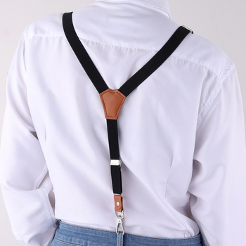 Uued meeste rihmadega moodsed täiskasvanutele mõeldud meeste ja naiste ühevärvilised rihmadega ülikonnapüksid, elastsed kolme klambriga traksid