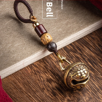 Csengő, Ami Minden Lépéssel Cseng, Réz Oroszlános Kulcstartó Autóba, Kulcstartó, Nyakpánt, Apróság, Apróság, Ünnepi Ajándék