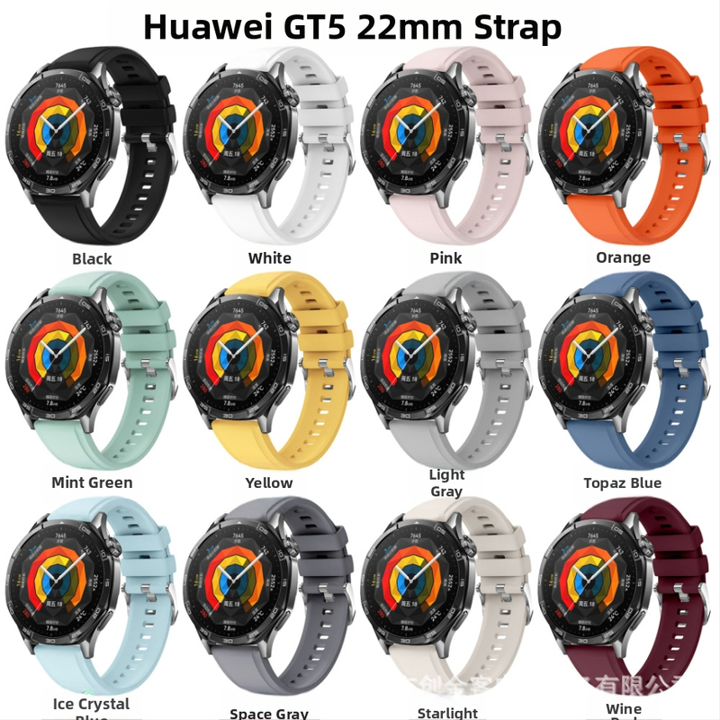Alkalmas Huawei GT5 szíjhoz, hivatalos, ugyanazon szilikon csuklópánttal, GT4 okosórához, WATCHGT5Pro46mm