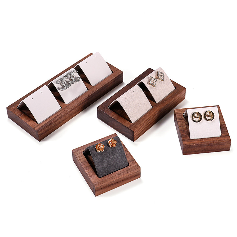 Dió ékszerállvány Retro egyszerű stílusú fülbevaló-kiállító állvány Ékszerpult Arany és ezüst fülbevalók Fülbevaló-kiállító kellékek