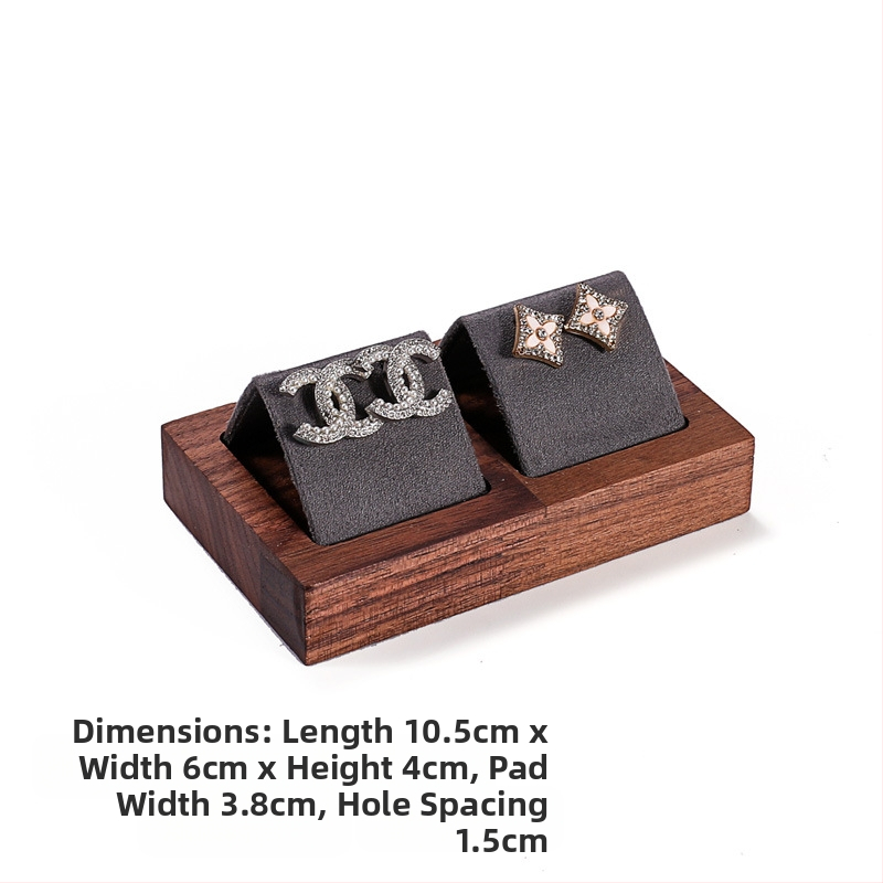 Dió ékszerállvány Retro egyszerű stílusú fülbevaló-kiállító állvány Ékszerpult Arany és ezüst fülbevalók Fülbevaló-kiállító kellékek