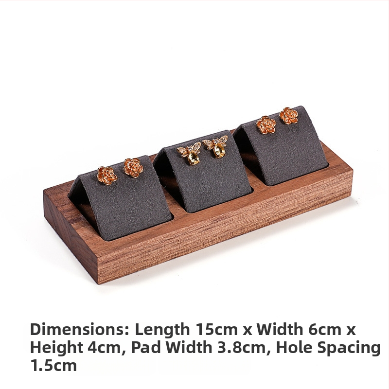 Dió ékszerállvány Retro egyszerű stílusú fülbevaló-kiállító állvány Ékszerpult Arany és ezüst fülbevalók Fülbevaló-kiállító kellékek