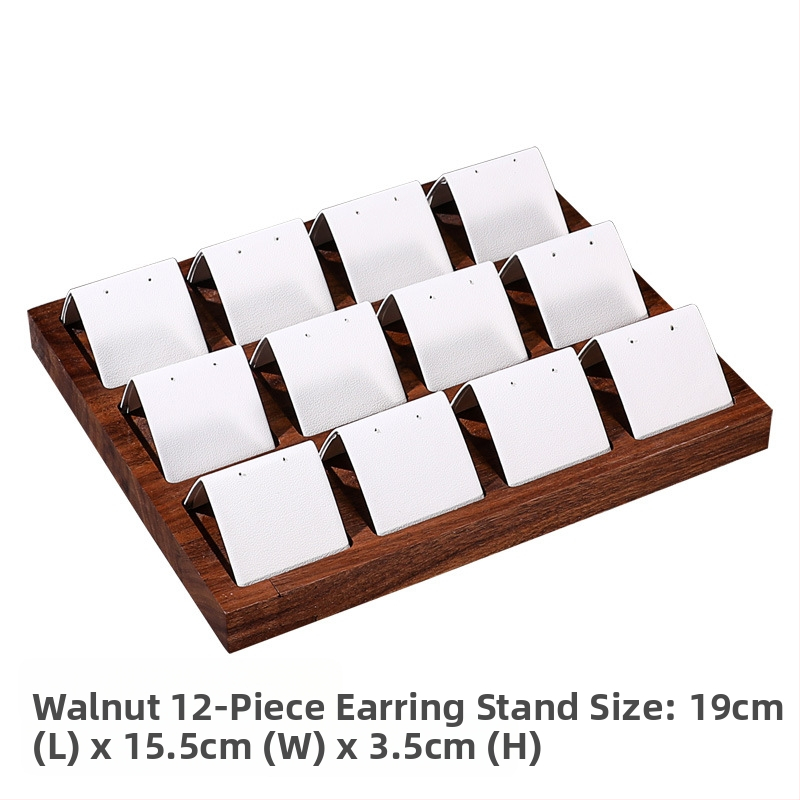 Dió ékszerállvány Retro egyszerű stílusú fülbevaló-kiállító állvány Ékszerpult Arany és ezüst fülbevalók Fülbevaló-kiállító kellékek