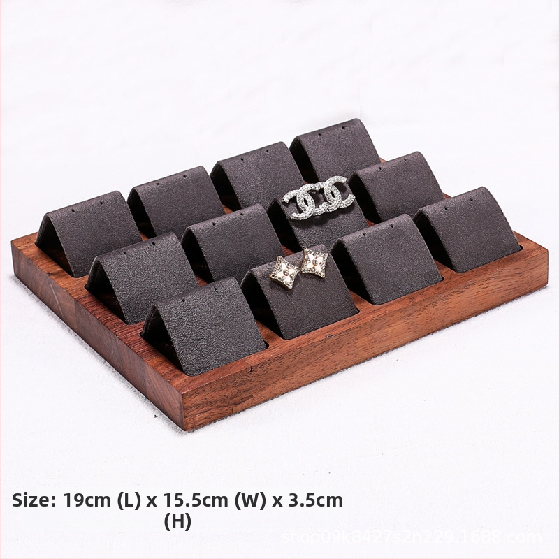 Dió ékszerállvány Retro egyszerű stílusú fülbevaló-kiállító állvány Ékszerpult Arany és ezüst fülbevalók Fülbevaló-kiállító kellékek