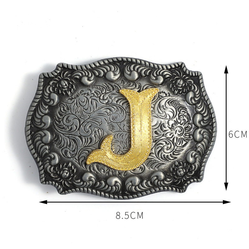 Tarpvalstybiniai sprogimai metalinė diržo sagtis vakarietiškas džinsinis audinys vyriškos ir moteriškos dekoratyvinės kelnės sagtis diržo sagtis raidė lygi sagtis didmeninė prekyba