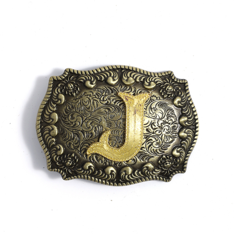 Tarpvalstybiniai sprogimai metalinė diržo sagtis vakarietiškas džinsinis audinys vyriškos ir moteriškos dekoratyvinės kelnės sagtis diržo sagtis raidė lygi sagtis didmeninė prekyba