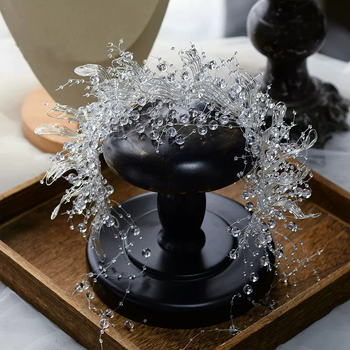 Κορεάτικη και Ιαπωνική Νέα Μόδα Κρυστάλλινη Υγρή Κορδέλα Λουλουδιών Νυφικό Μακιγιάζ Γάμου Σκηνή Ταξιδιωτική Φωτογραφία Styling Αξεσουάρ Μαλλιών