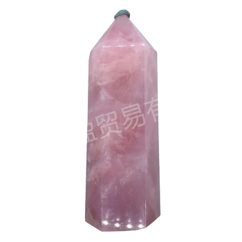 Naturaalne roosa kristall, kuusnurkne prisma, toores kivi, poleeritud üheharuline sammas, energiakolonnide kaunistused, piiriülene väliskaubandus, kuum müük, hulgimüük