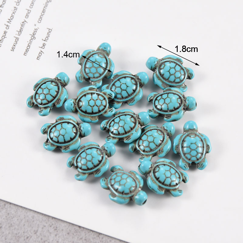 Teknős természetes kő gyöngyök