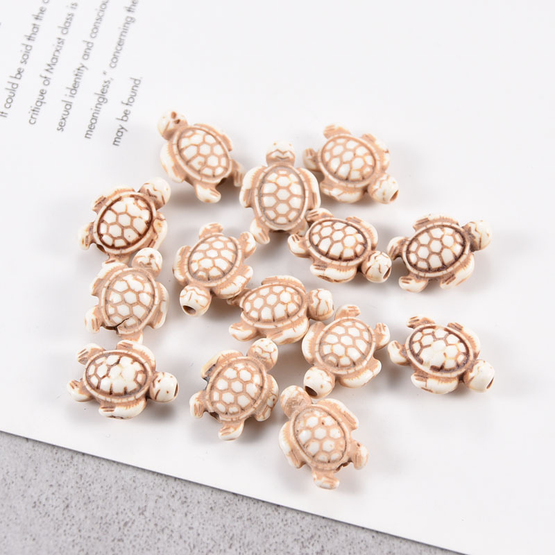 Teknős természetes kő gyöngyök