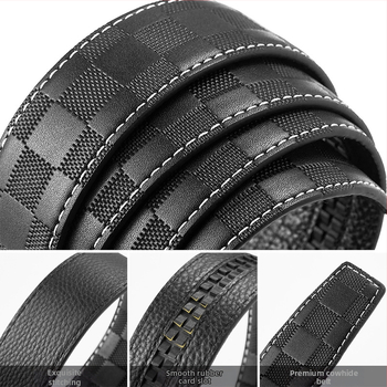 2024-es új, dupla csatos övszett, első rétegű marhabőrből készült, automata csatos férfi öv, valódi bőr nagykereskedelmi öv