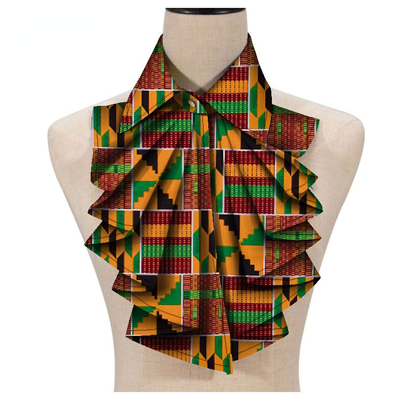 Moodne Aafrika trükisega Ankara naiste kraega lilleline Aafrika kolmnurkne Ankara kikilips Aafrika ühes tükis lips otse saatmisega