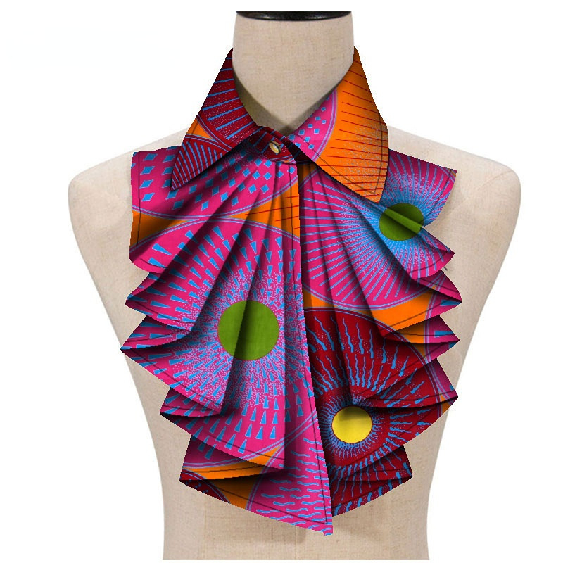 Moodne Aafrika trükisega Ankara naiste kraega lilleline Aafrika kolmnurkne Ankara kikilips Aafrika ühes tükis lips otse saatmisega