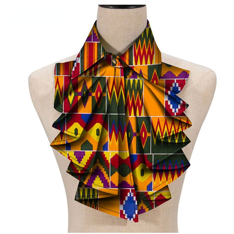 Moodne Aafrika trükisega Ankara naiste kraega lilleline Aafrika kolmnurkne Ankara kikilips Aafrika ühes tükis lips otse saatmisega