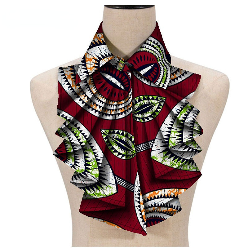 Moodne Aafrika trükisega Ankara naiste kraega lilleline Aafrika kolmnurkne Ankara kikilips Aafrika ühes tükis lips otse saatmisega