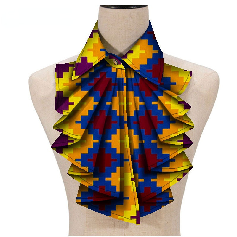 Moodne Aafrika trükisega Ankara naiste kraega lilleline Aafrika kolmnurkne Ankara kikilips Aafrika ühes tükis lips otse saatmisega