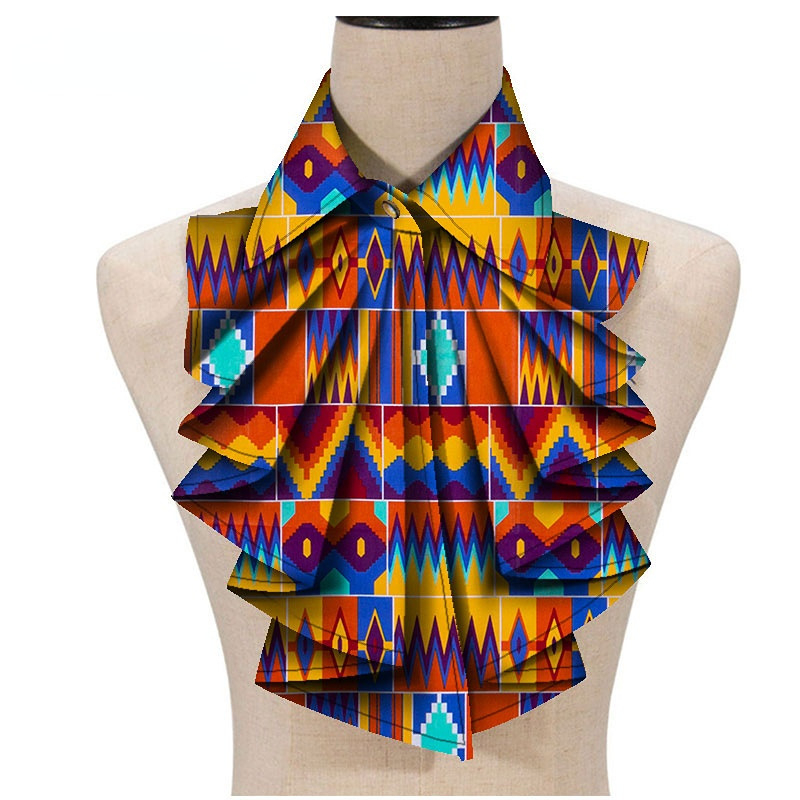 Moodne Aafrika trükisega Ankara naiste kraega lilleline Aafrika kolmnurkne Ankara kikilips Aafrika ühes tükis lips otse saatmisega