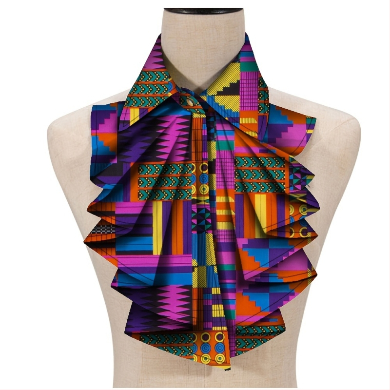 Moodne Aafrika trükisega Ankara naiste kraega lilleline Aafrika kolmnurkne Ankara kikilips Aafrika ühes tükis lips otse saatmisega