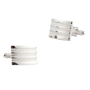 na zalihi nove visokokvalitetne galvanizirane srebrne reljefne metalne manžete s uzorkom, vanjska trgovina muške francuske manžete veleprodaja