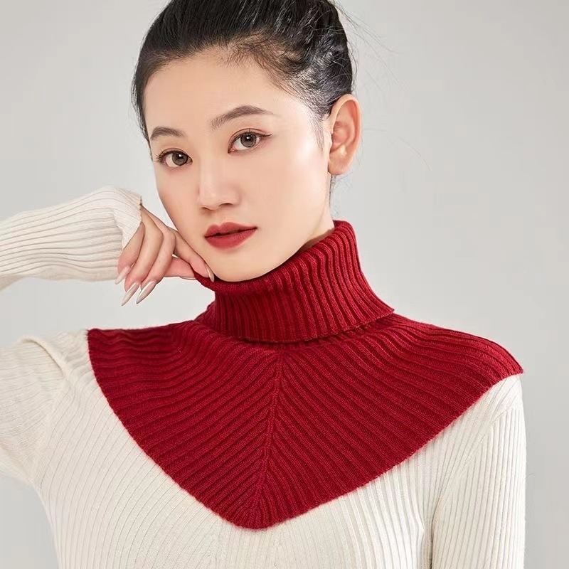 Emakakaela kaelakaitse, kaelavarrukaga kõrge kaelusega kampsun, kootud võltskraega, universaalne naiste võltskraega, sügis- ja talvine kaelakaitsesall, meeste soe külmakaitse