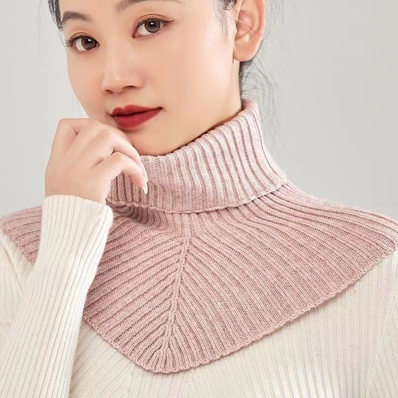 Emakakaela kaelakaitse, kaelavarrukaga kõrge kaelusega kampsun, kootud võltskraega, universaalne naiste võltskraega, sügis- ja talvine kaelakaitsesall, meeste soe külmakaitse