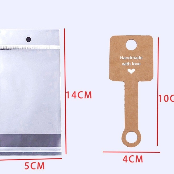 Nauja juodai balta ruda trijų spalvų papuošalų sulankstoma kortelė žiedui su gumele plaukų pakaba plaukų juosta papuošalų pakuotė sulankstoma kortelė