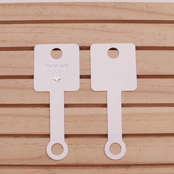 Nauja juodai balta ruda trijų spalvų papuošalų sulankstoma kortelė žiedui su gumele plaukų pakaba plaukų juosta papuošalų pakuotė sulankstoma kortelė