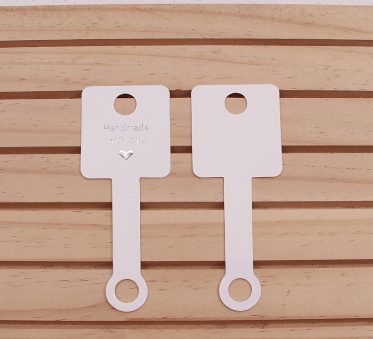 Nauja juodai balta ruda trijų spalvų papuošalų sulankstoma kortelė žiedui su gumele plaukų pakaba plaukų juosta papuošalų pakuotė sulankstoma kortelė