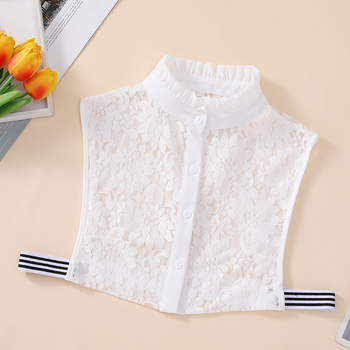 Toamna și iarna nou decupat dantelă guler fals fete stand guler vestă guler fals pulover guler decorativ