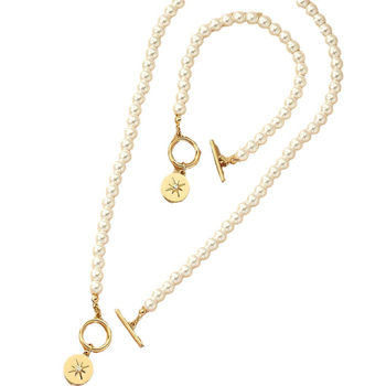 Brățară cu stele și perle, trend transfrontalier în Europa și Statele Unite, colier, costum de nișă feminină, lanț de claviculă de lux, en-gros