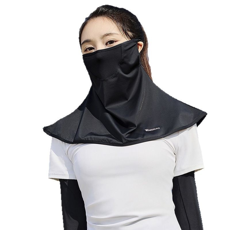 Jääsiidist loori kaelaga päikesekaitsesall kaelakaitse kaelavarrukaga sõiduartefakti UV-kaitsega sall ratsumask naistele suvi