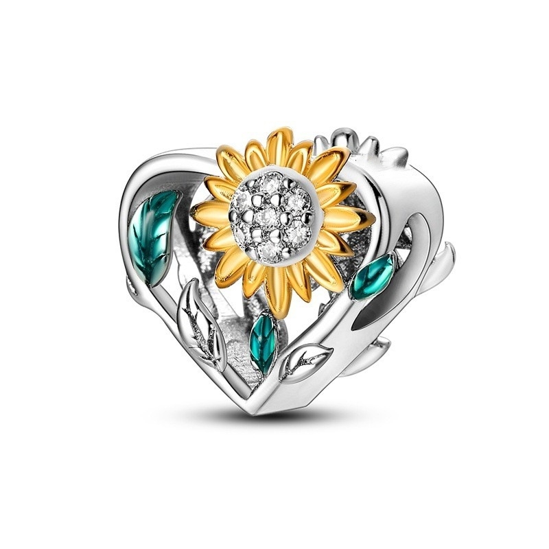 925-ös ezüst, rézzel bevont, avokádós, napraforgós medál, európai és amerikai ékszerek, Amazonon kapható, nagy sikerű.