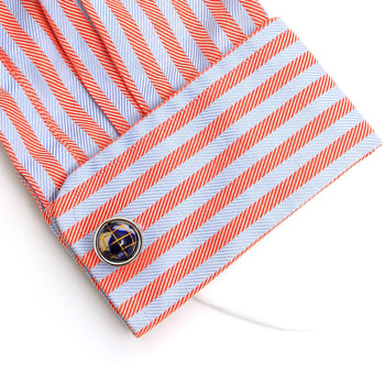 Muške manžete, svijetlo luksuzne emajlirane, rotirajuće, bakrene, za manžete u obliku kugle, XK24018