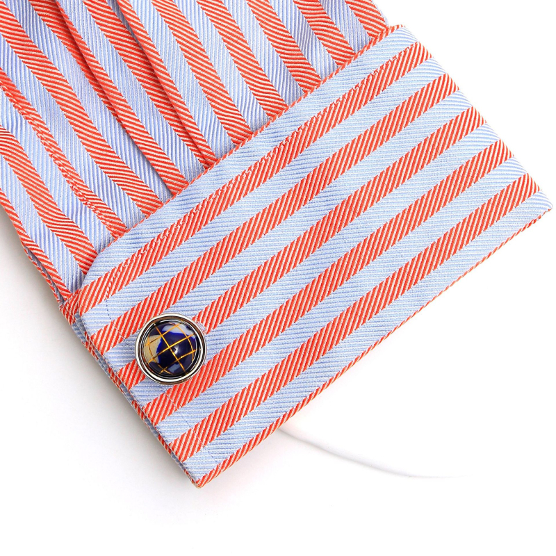 Muške manžete, svijetlo luksuzne emajlirane, rotirajuće, bakrene, za manžete u obliku kugle, XK24018