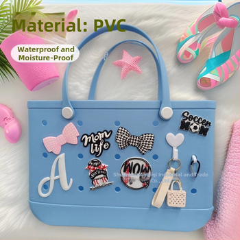 Accesorii populare transfrontaliere pentru plajă, geantă cu gaură de flori, accesorii decorative drăguțe, geantă cu gaură de plajă, cataramă de geantă cu pandantiv