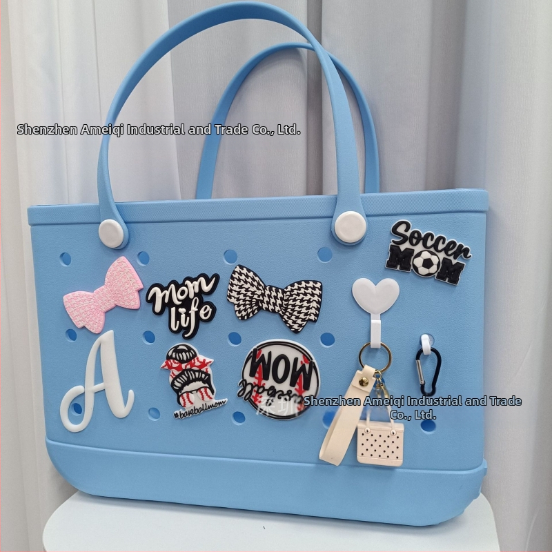 Трансгранични популярни аксесоари за болотни обувки, чанта с цвете и дупка, сладки декоративни аксесоари, чанта с дупка за плаж, висулка и катарама за чанта