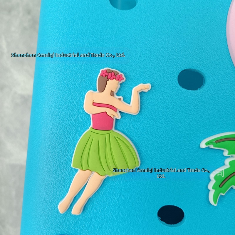 Accesorii populare transfrontaliere pentru plajă, geantă cu gaură de flori, accesorii decorative drăguțe, geantă cu gaură de plajă, cataramă de geantă cu pandantiv