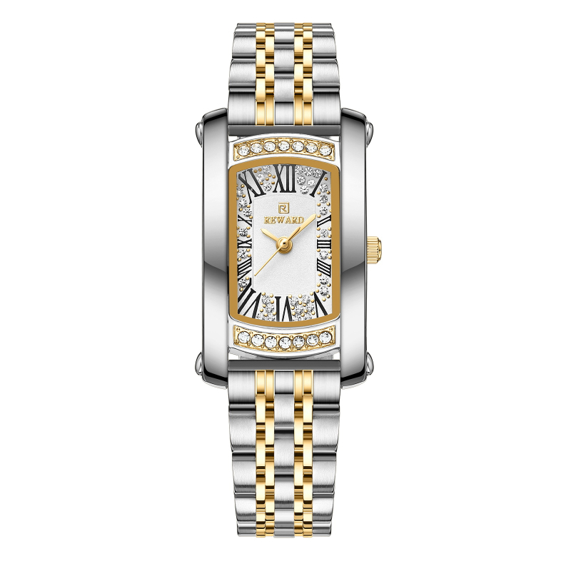 Reward női szögletes kvarcóra, könnyű luxus divatos, gyönyörű vízálló óra, határokon átnyúló, legkelendőbb női óra