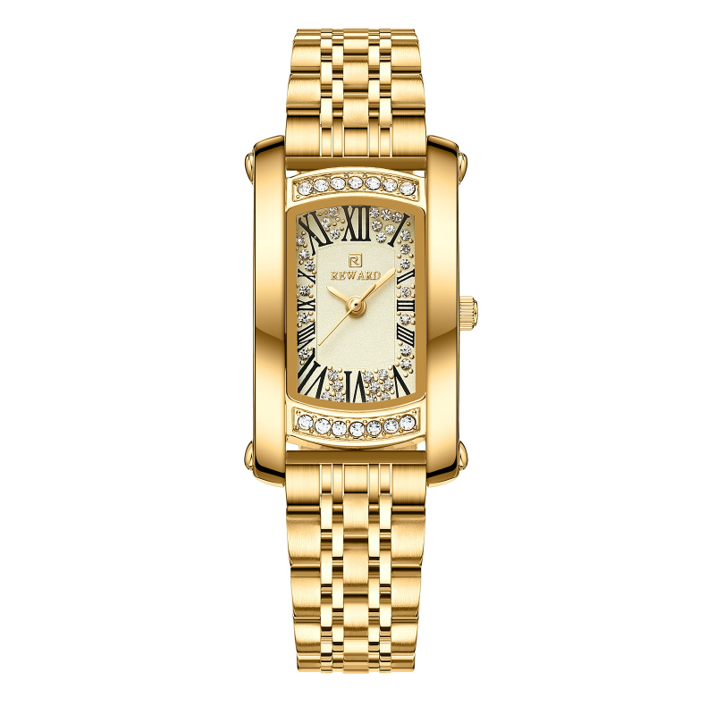 Reward női szögletes kvarcóra, könnyű luxus divatos, gyönyörű vízálló óra, határokon átnyúló, legkelendőbb női óra