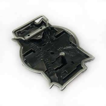 BULLZINE cinka sakausējuma Western Denim motocikla jostas sprādze 02491 retro ikdienas modes jostas sprādze