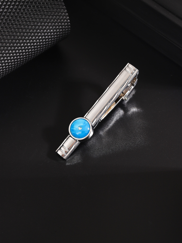 Uus piiriülene ja populaarne meeste pidulik rõivas, kerge luksuslik lipsuklamber teemantvärvi ärimoe isikupärastatud kulla ja hõbedaga