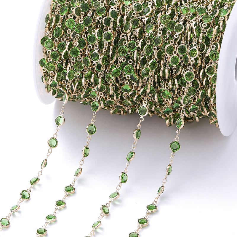 Väliskaubanduse kuum müük pikk 1-meetrine inkrusteeritud tsirkoonkett kerge luksuslik retro prantsuse lõigatud tsirkoonkett isetehtud kampsunikett vaskkattega