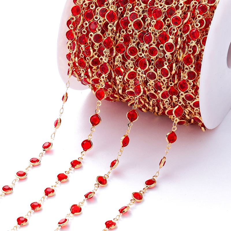 Väliskaubanduse kuum müük pikk 1-meetrine inkrusteeritud tsirkoonkett kerge luksuslik retro prantsuse lõigatud tsirkoonkett isetehtud kampsunikett vaskkattega