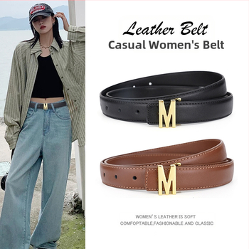Női öv, valódi bőrből, mindenféle egyezéssel, csúcskategóriás, Sense öv, tiszta marhabőrből, egyszerű betűs, divatos, dekoratív fekete farmeröv